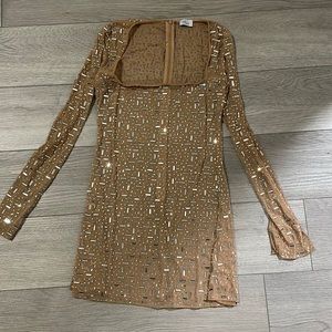 Oh polly short mini night out dress wear only once sheer dress